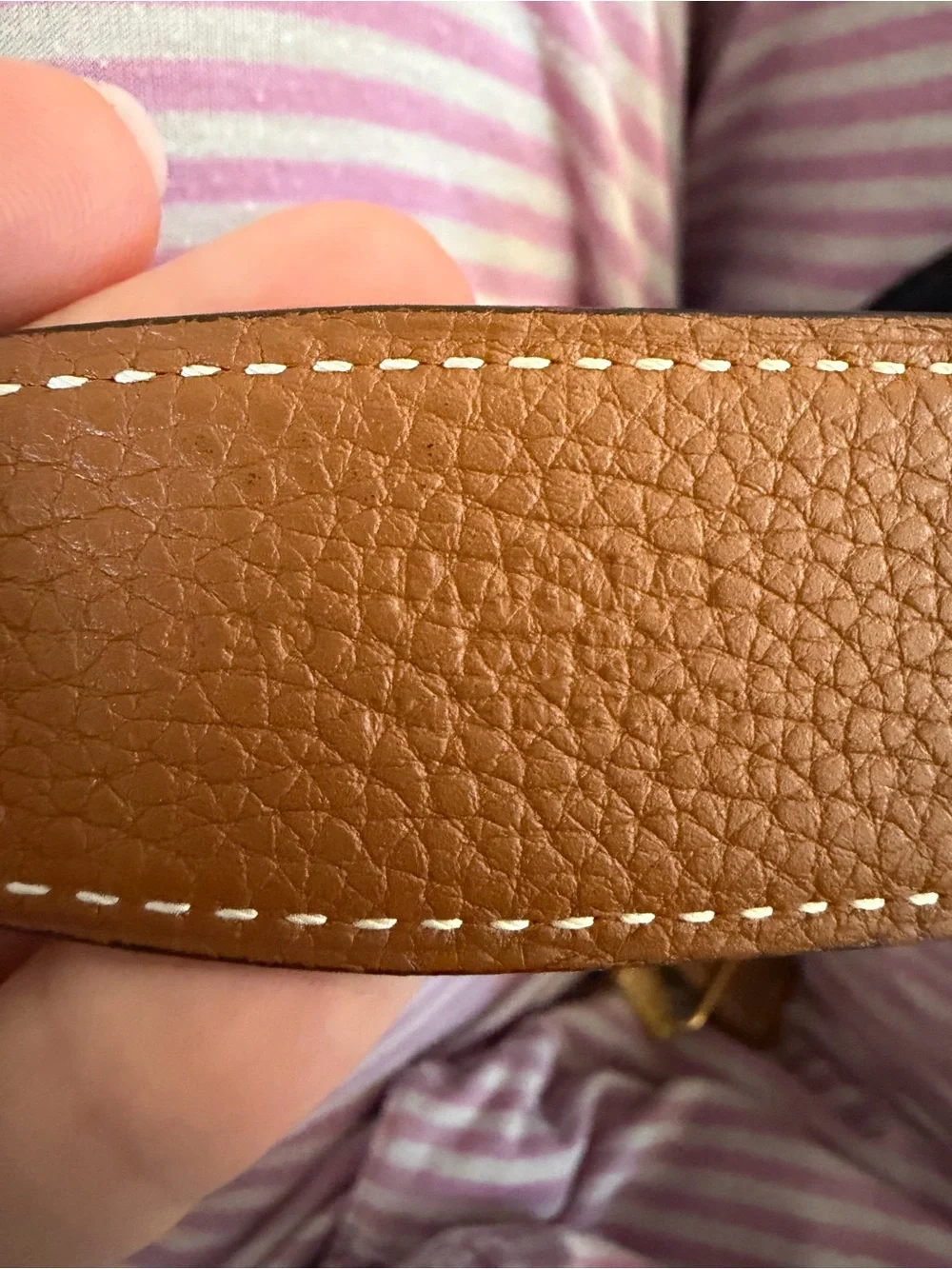 Hermes Black and Brown Reversible Leather Belt with Gold H Buckle